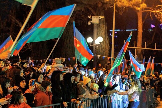 Nərimanov rayonunda Novruz coşqusu - FOTOLAR