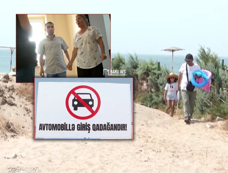 Daha bir çimərlik sakinlərin üzünə bağlandı - İcra Hakimiyyəti hara baxır? - VİDEO