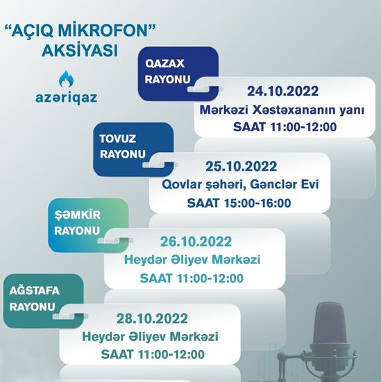 SOCAR "Azəriqaz" İB-nin "Açıq mikrofon" aksiyaları davam edir