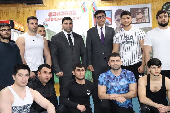 Gənclər və idman naziri Kamil Zeynallıya məxsus fitness zalının qonağı oldu - FOTO-VİDEO