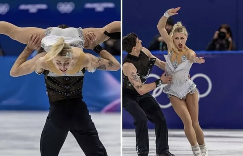 Qış Olimpiadasında diqqətçəkən hadisə: Performans zamanı geyim problemi - VİDEO