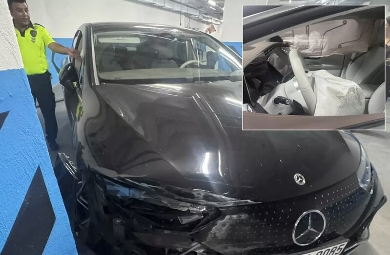 Avtomobil parkçısının səhvi lüks avtomobili istifadə edilməz vəziyyətə gətirdi