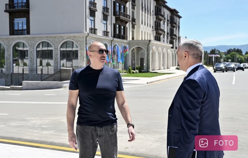 Prezident İlham Əliyev Xankəndidə əsaslı şəkildə yenidən qurulmuş Mədəniyyət Mərkəzinin açılışında iştirak edib
