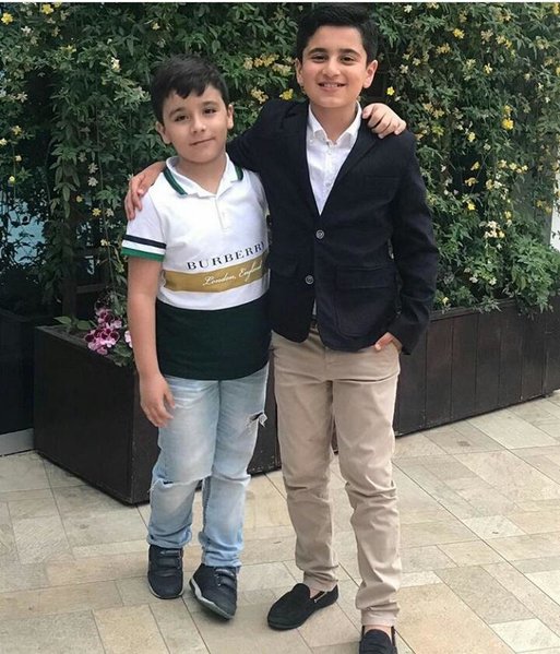 Röyanın keçmiş əri 3 həyat yoldaşından olan övladları ilə - Fotolar