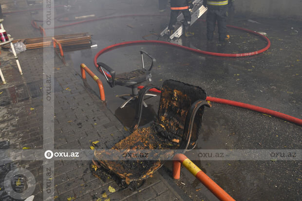 Bakıda mənzildə yanğın baş verib - FOTO