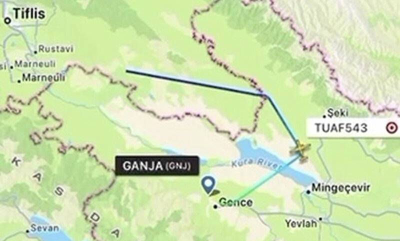 Qəzaya düşən təyyarə Gəncəyə bu gün gəlibmiş - Video