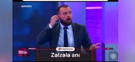 Zəlzələ canlı yayımda belə hiss edildi - VİDEO