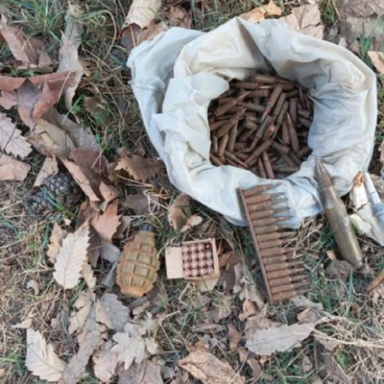 В одном из парков Самухского района обнаружены боеприпасы