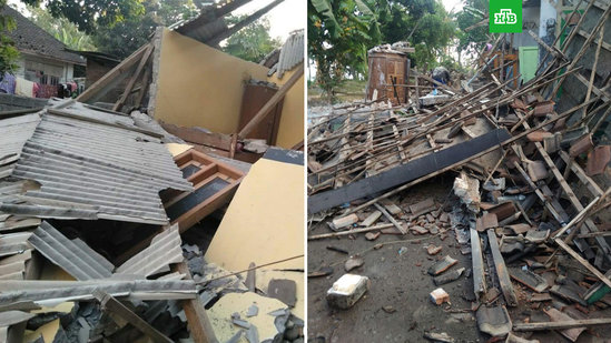 В Индонезии произошло мощное землетрясение