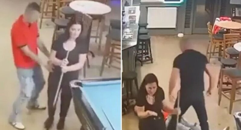 Arvadını narahat edən kişini yumruqla yerə sərdi: görüntülər müzakirə yaratdı - VİDEO