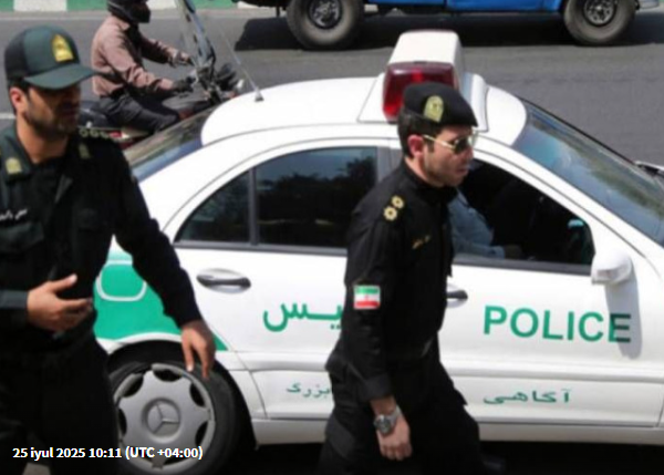 İranda sürücü polisi yandırdı