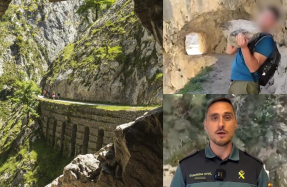 İspaniyada dərəyə böyük daş atan turisti 200 min avro cərimə gözləyir