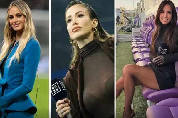 İtaliyalı qadın futbol müxbirləri gözəllikləri ilə gündəm oldular