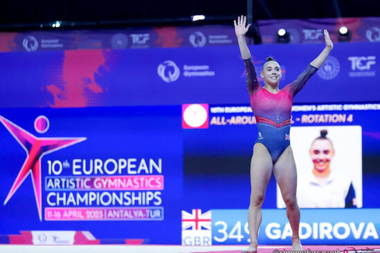 Azərbaycan əsilli Böyük Britaniya gimnastı Avropa çempionatında 3 qızıl medal qazandı