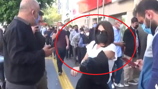 Türkiyədə azərbaycanlı qadına görə bank boşaldıldı - Bomba həyacanı - VİDEO