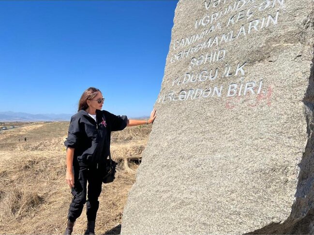 Prezidentlə xanımı Füzulidə - FOTOLAR