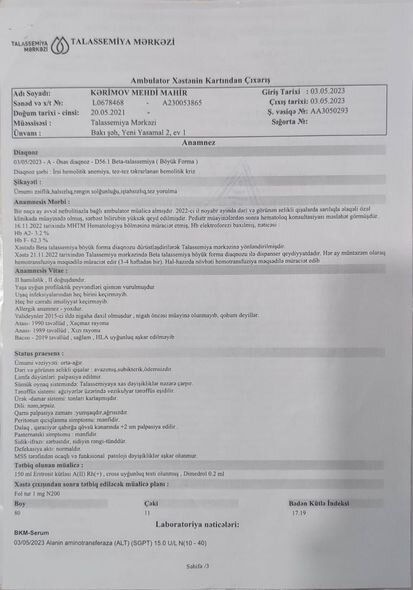 İki yaşlı Mehdinin dəstəyinizə ehtiyacı var - FOTO