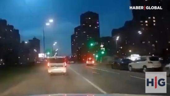 Kiyevdə səmada sirli işıq peyda oldu