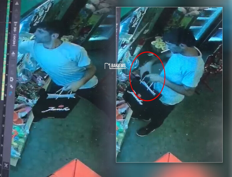 Bakıda köşkdən telefonu görün necə oğurladı - ANBAAN VİDEO