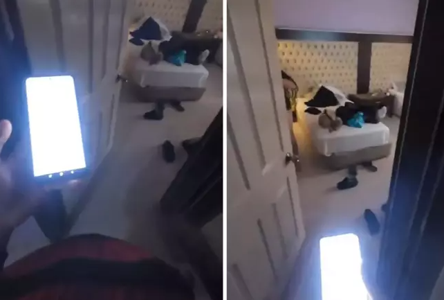 Kuryer bağlama çatdırdığı qadının videosunu çəkərək sosial mediada paylaşdı - VİDEO