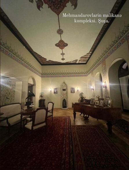 Leyla Əliyeva Şuşada yerləşən Mehmandarovların malikanə kompleksindən görüntülər paylaşıb - FOTO