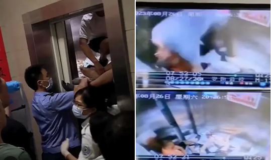 Lift 4-cü mərtəbədən şaxtaya düşdü