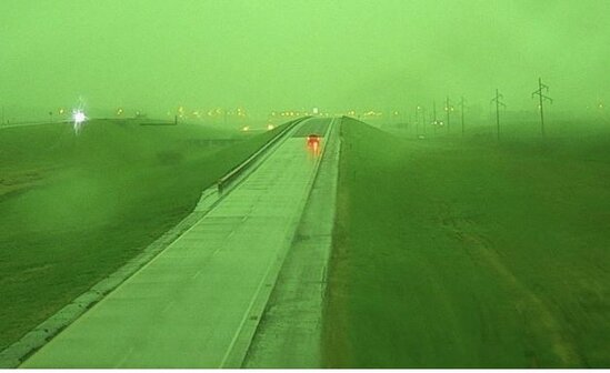 Səma yaşıl rəngə boyandı-VİDEO