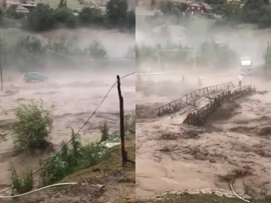 Portuqaliyada güclü yağışlar davam edir