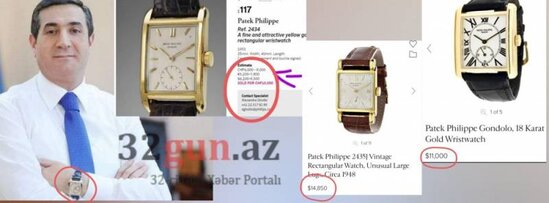 Deputat Mahir Abbaszadənin ev və maşın qiymətinə olan saatları - ŞOK FOTOLAR