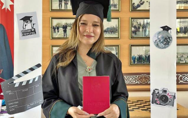 Şəhid anası da tələbə adını qazandı - Foto