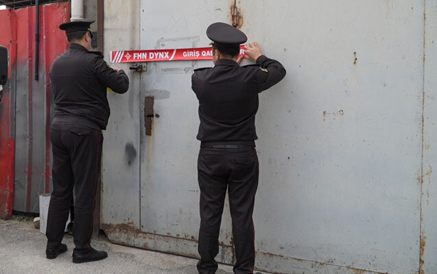 Binəqədidə mebel sexi bağlandı - Video