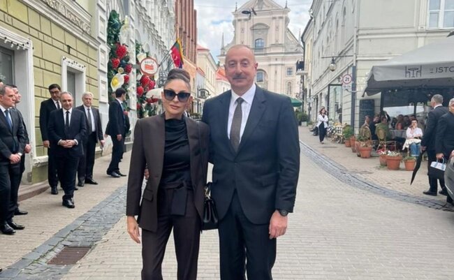 Mehriban Əliyeva Litvadan paylaşım etdi - FOTOLAR