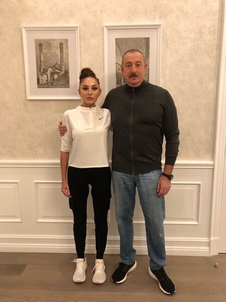 Mehriban Əliyeva Prezidentin maraqlı görüntüsünü paylaşdı - VİDEO