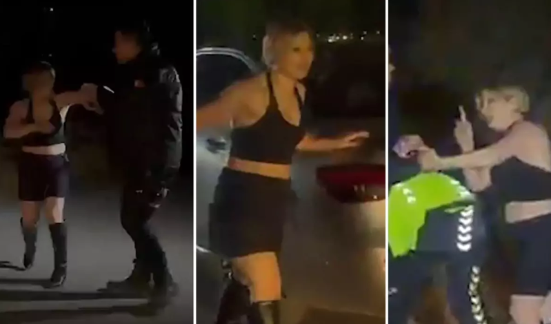 Yol nəzarəti zamanı "Atam prokurordur" deyən qadın, polisləri hədələdi