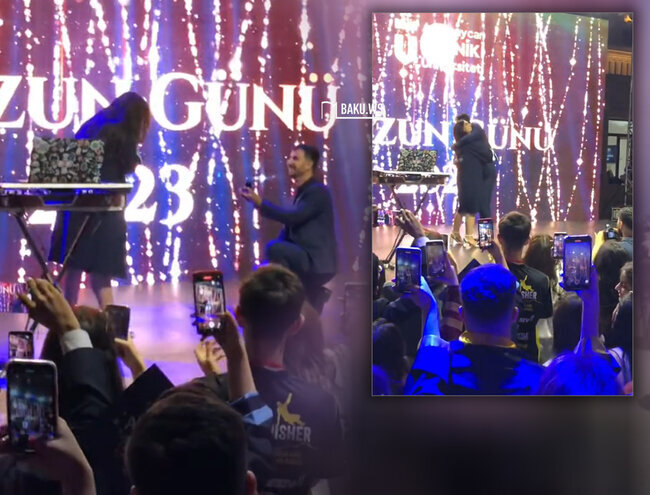 Bakıda məzun gecəsində EVLİLİK TƏKLİFİ EDİLDİ - VİDEO