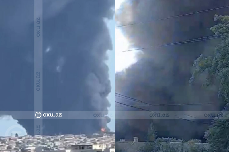 Bakıdakı güclü yanğınla bağlı nazirlik mütəxəssisləri monitorinq aparırlar