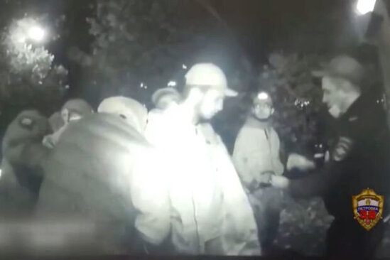 Moskva metrosunda sərnişini döyən dağıstanlıların saxlanılma anı - VİDEO