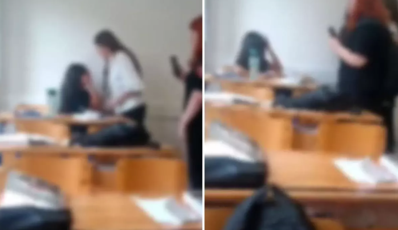 9-cu sinif şagirdi məktəbdəki digər şagirdlər tərəfindən döyüldü, müəllim görün nə dedi - VİDEO