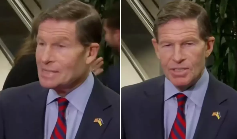 Müharibə brifinqini eşidən senator kamera qarşısına keçdi - VİDEO