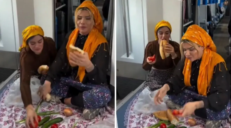 Məşhur fenomenin sürət qatarında etdikləri narazılıq doğurub - VİDEO