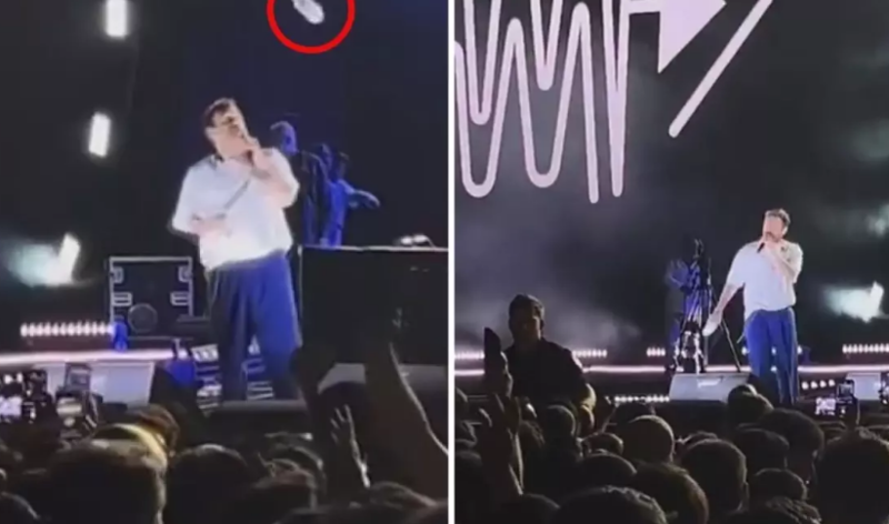 Məşhur müğənni səhnədə çətin anlar yaşadı - VİDEO