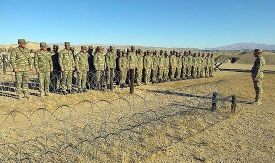 Naxçıvanda tabor, divizion komandirləri və müavinləri ilə toplantı keçirildi - VİDEO
