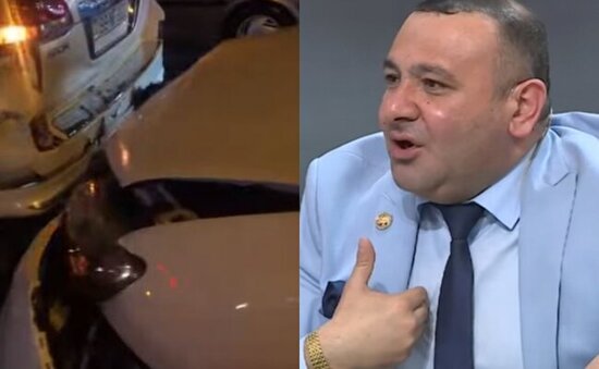 Namiq avtomobil qəzasına düşdü - VİDEO