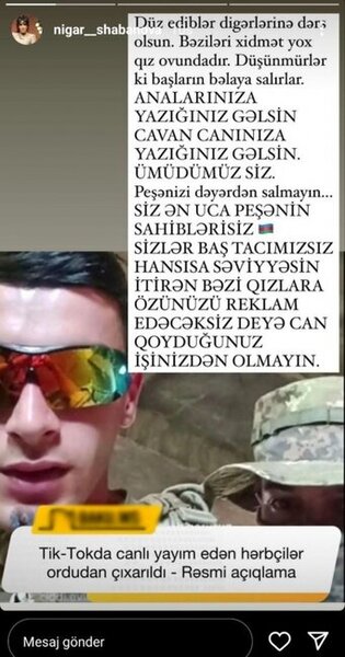 "Düşünmürlər ki, başlarını bəlaya salırlar" - Nigar Şabanova