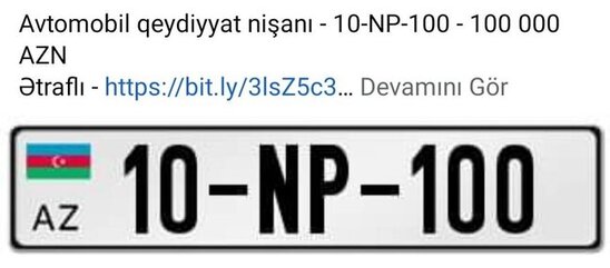 Bakıda 100 minə maşın nömrəsi satılır - FOTO
