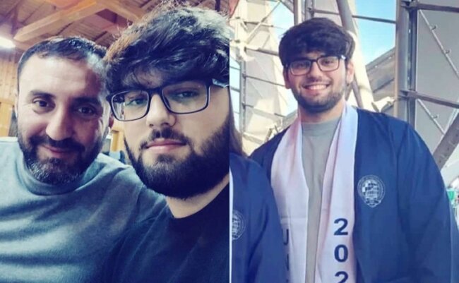 Oğlu universitetdən məzun oldu - FOTO