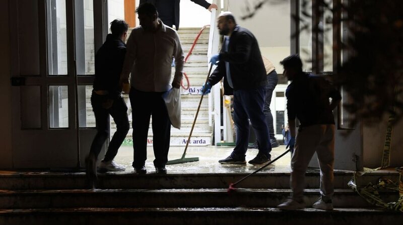 Hücumun baş verdiyi məktəbdən geriyə qalan görüntülər - VİDEO