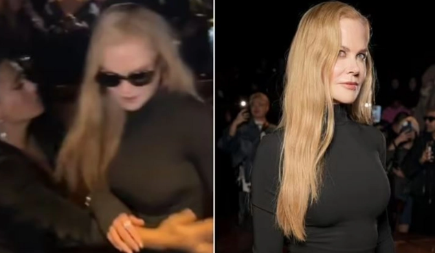 Paris Moda Həftəsində qalmaqal: Nikol Kidman Salma Hayekin əlini itələdi