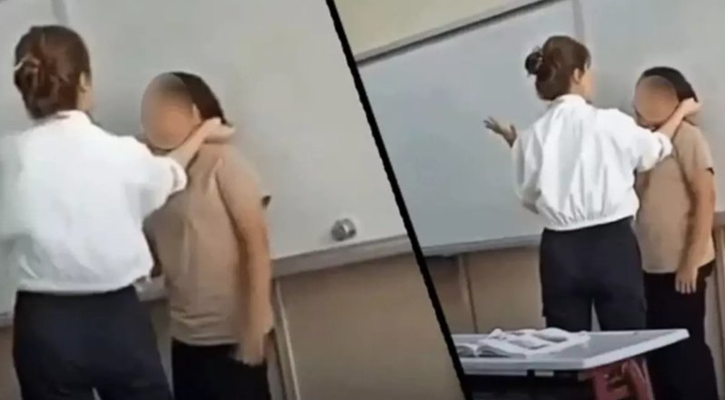 Məktəbdə müəllim şagirdinə: "Səni öldürəcəm"