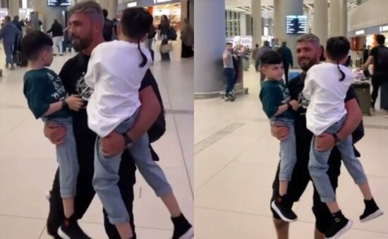 Pərviz 4 aydan sonra övladları ilə - Video